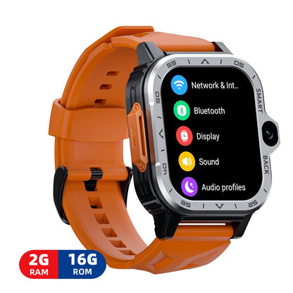 Smart Watch Phone — 2.0" Display, Heart Rate, All-Network Compatible