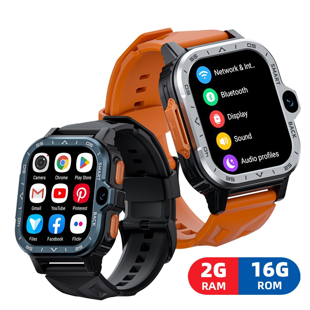 Smart Watch Phone — 2.0" Display, Heart Rate, All-Network Compatible
