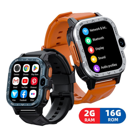Smart Watch Phone — 2.0" Display, Heart Rate, All-Network Compatible