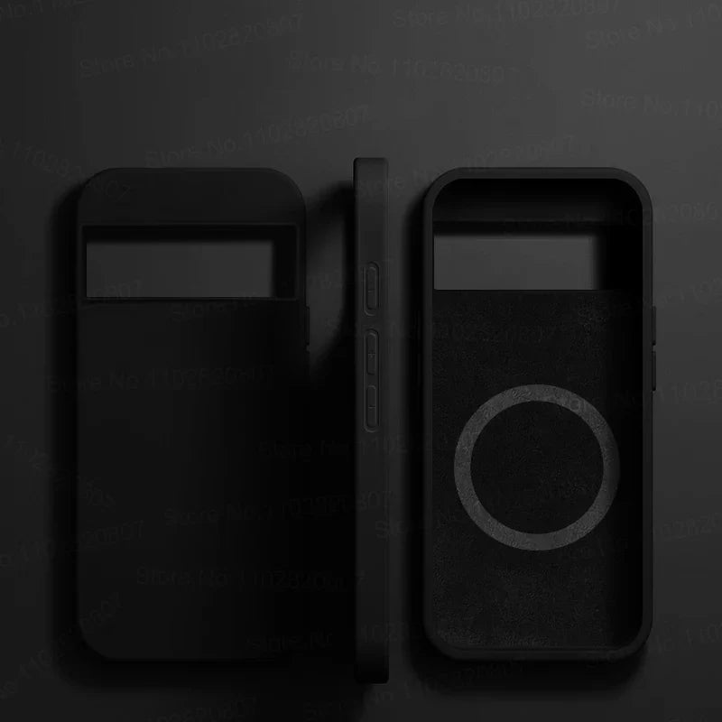 Luxury Liquid Silicone Magnetic Case For Google Pixel 8 7 6 Pro For Magsafe Cases Wireless Charge Bumper Cover Phone Accessories