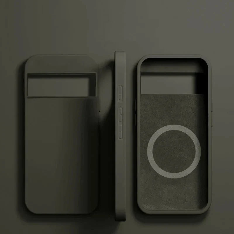 Luxury Liquid Silicone Magnetic Case For Google Pixel 8 7 6 Pro For Magsafe Cases Wireless Charge Bumper Cover Phone Accessories
