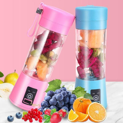 Stevvex Portable USB Blender — 6-Blade Smoothie & Juicer Bottle, 500ml