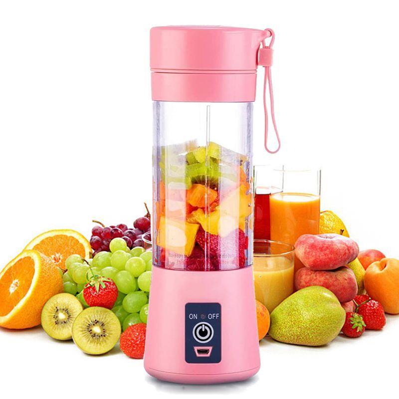 Stevvex Portable USB Blender — 6-Blade Smoothie & Juicer Bottle, 500ml