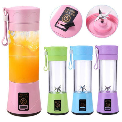 Stevvex Portable USB Blender — 6-Blade Smoothie & Juicer Bottle, 500ml