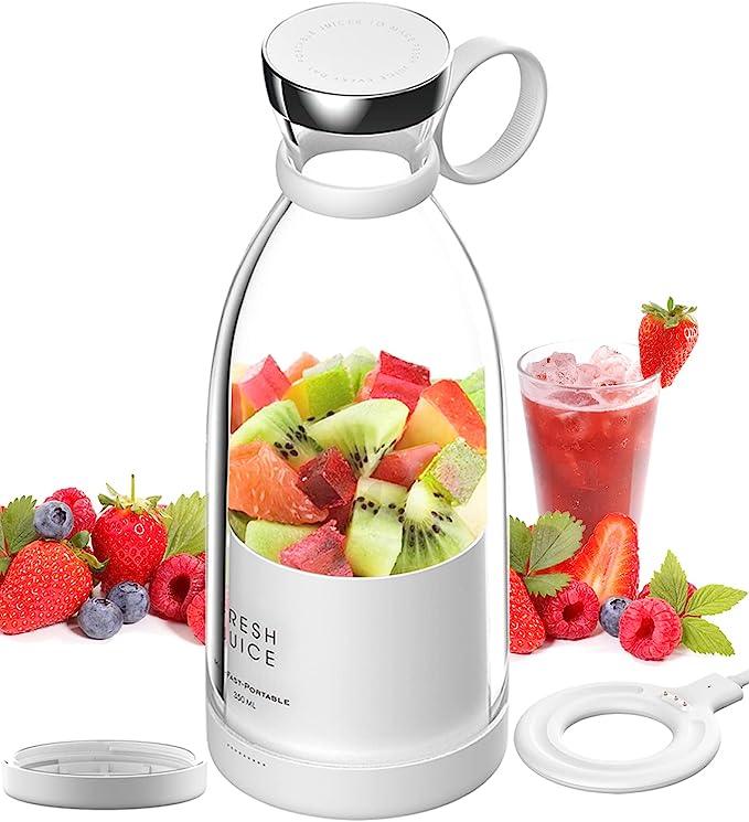 Stevvex Mini Portable Blender — 4-Blade 3D Juicer & Smoothie Bottle