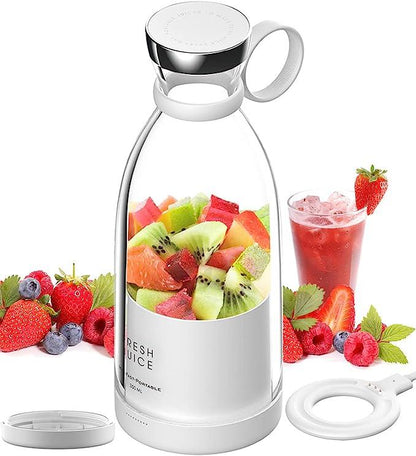 Stevvex Mini Portable Blender — 4-Blade 3D Juicer & Smoothie Bottle
